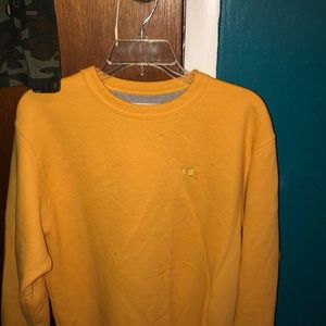 Yellow long sleeved champion sweatshirt